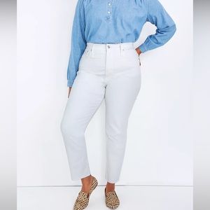 Madewell, The Perfect Vintage Jean in Tile White: Raw-Hem Edition - size 32